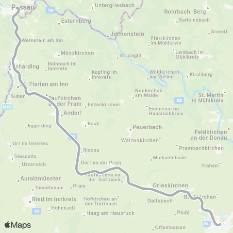 Österreichische Bundesbahnen Linz - Selzthal - Graz map