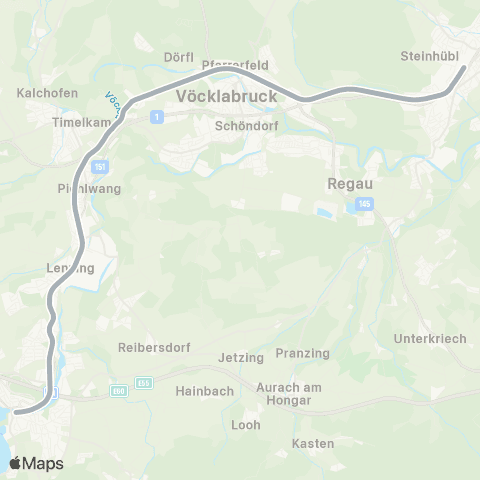 Österreichische Bundesbahnen Linz - Selzthal - Graz map