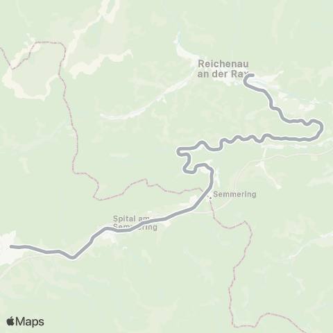 Österreichische Bundesbahnen Wien - Bruck / Mur - Klagenfurt - Villach - Tarvis (I) - ... map