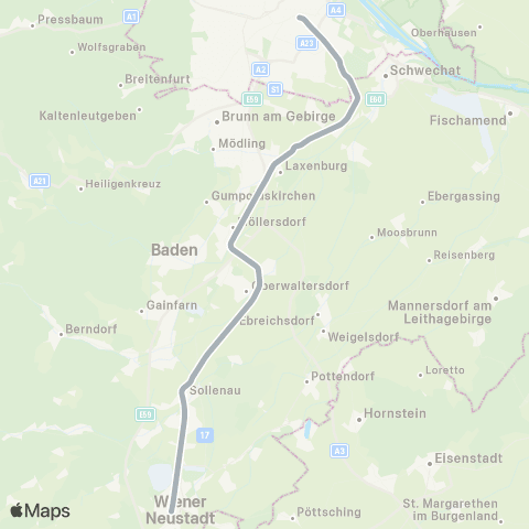 Österreichische Bundesbahnen Wien - Bruck / Mur - Klagenfurt - Villach - Tarvis (I) - ... map