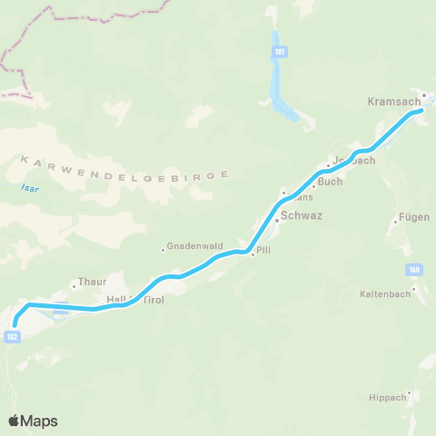 Österreichische Bundesbahnen Wien - Salzburg - Kufstein - Innsbruck - Bludenz - Bregenz - Lindau map