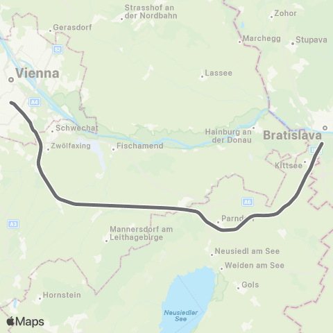 Österreichische Bundesbahnen Wien - Bruck / Mur - Klagenfurt - Villach - Tarvis (I) - ... map