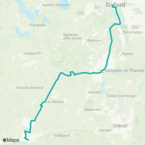 Oxford Bus Company Westgate - Market Place map