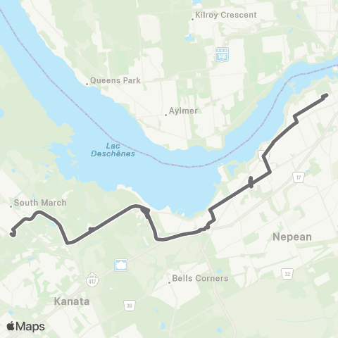 OC Transpo Tunneys Pasture <​> Innovation map