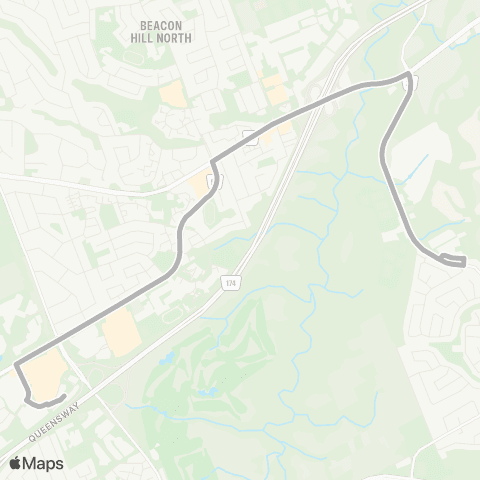 OC Transpo Louis Riel <​> Blair map