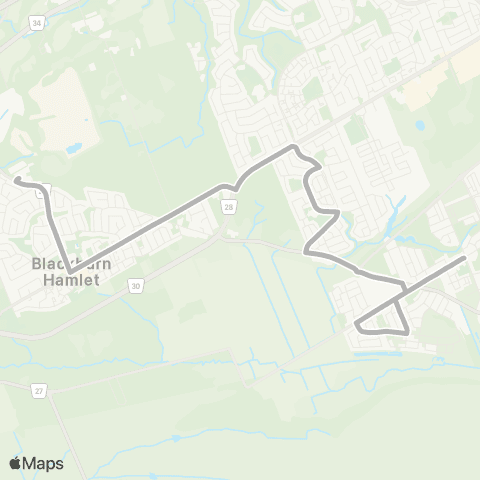 OC Transpo Louis Riel <​> Orléans map