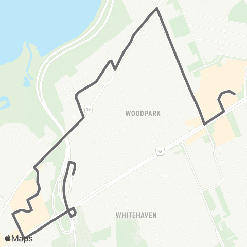 OC Transpo Carlingwood <​> Lincoln Fields map