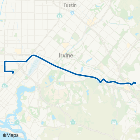 OCTA Irvine - Oc Fair map