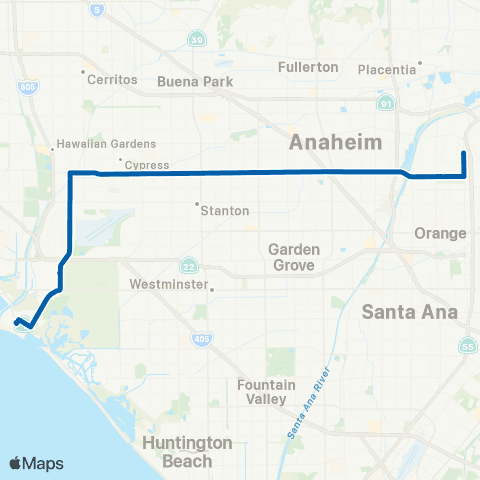 OCTA Seal Beach - Orange map