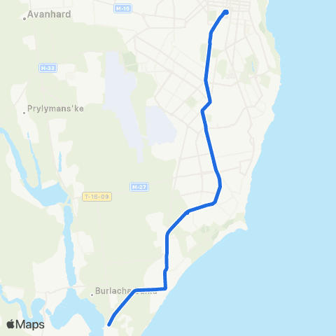 Odesa Bus 27 пл. Старосінна - Рибний порт map