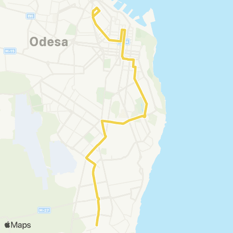 Odesa Bus 7 вул. Архітекторська - вул. Новосельського map