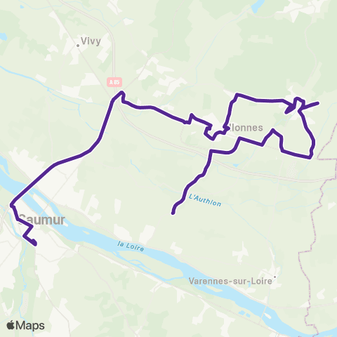 Ogalo Brain sur Allonnes - Saumur map