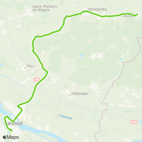 Ogalo Courleon - Saumur / Aleop 416-436 Noyant - Saumur map