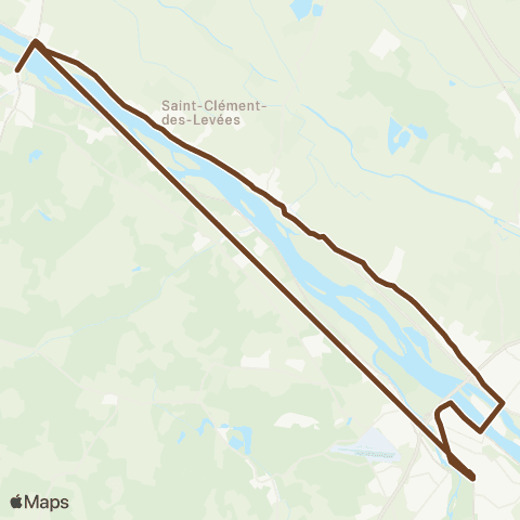 Ogalo Les Rosiers - Saumur / Aleop 404 Angers St Martin Gennes Saumur map