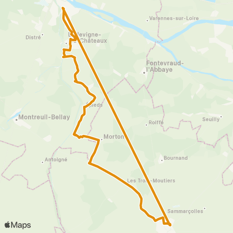 Ogalo Loudun - Épieds - Saumur map