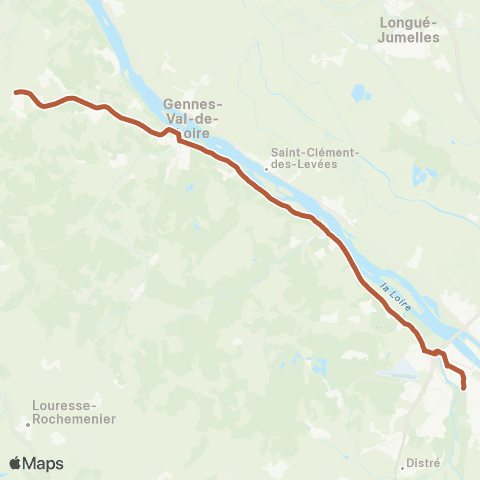 Ogalo St Georges - Gennes - Saumur / Aleop 417 Angers Saumur map