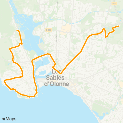 Oléane Mobilités Grands Guerets - Hôtel de Ville - Pôle santé map