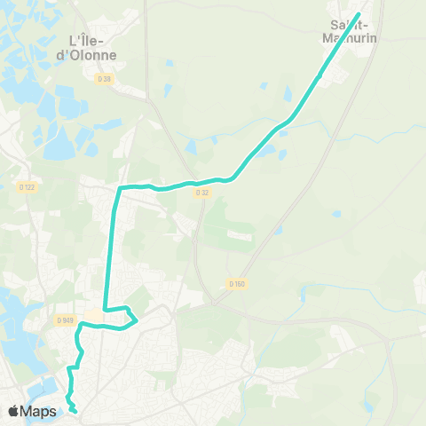 Oléane Mobilités Saint-Mathurin - Hôtel de Ville map