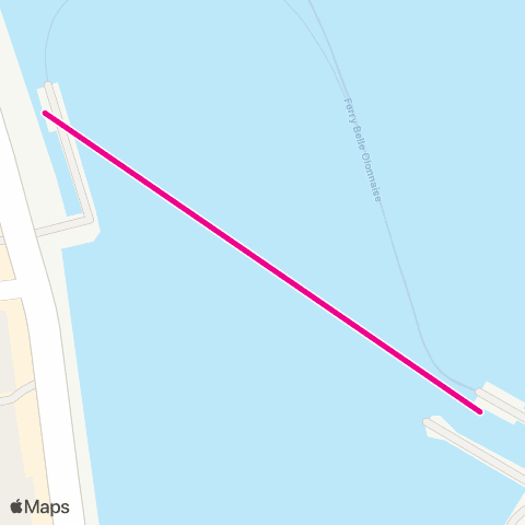 Oléane Mobilités Passeur Ligne Florelle : Quai George V - Quai Guine 1 map