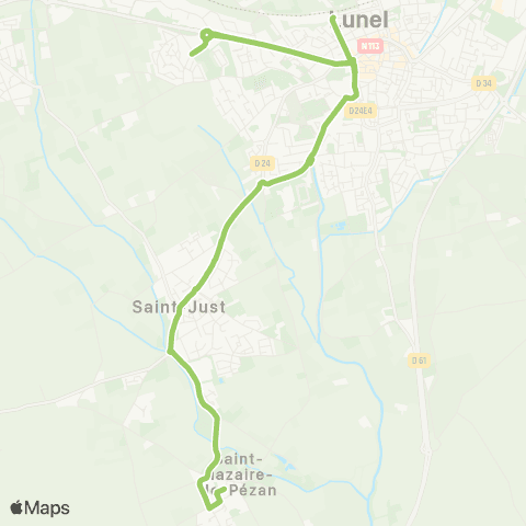 Olé Lunel-Viel / St-Nazaire de Pézan - Lunel map