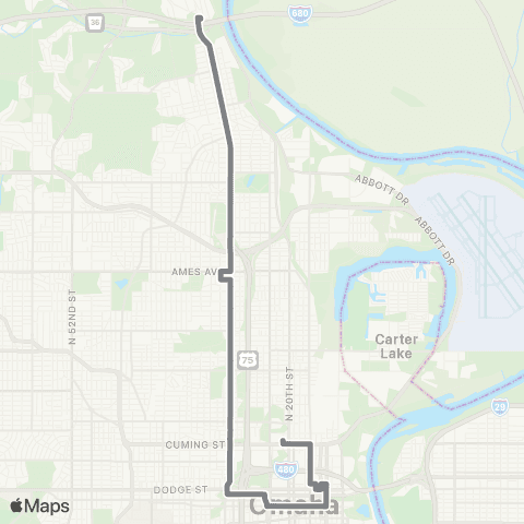 Metro 30th Street map