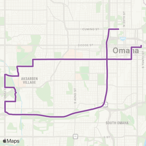 Metro Leavenworth Street map