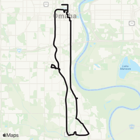 Metro Bellevue Express map