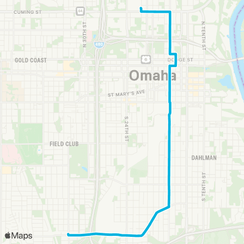 Metro South Omaha map
