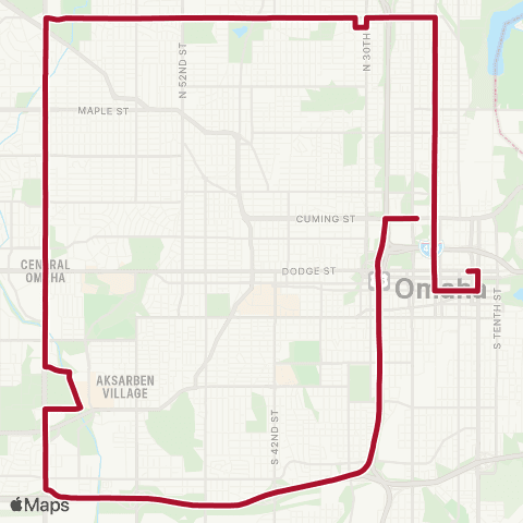 Metro 72nd / Ames Avenue map