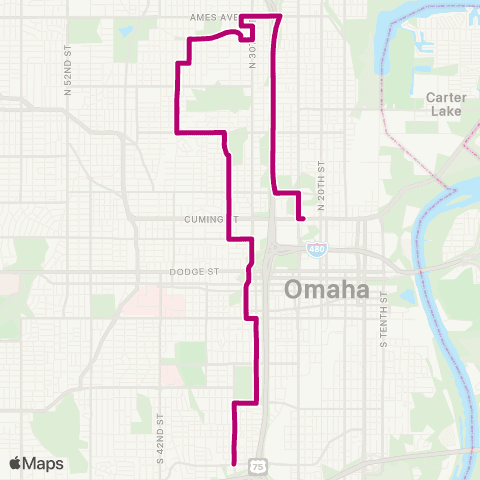 Metro North 33rd Street map