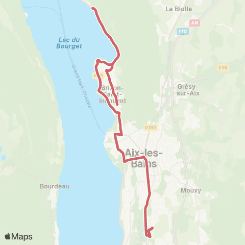 Ondéa - Lignes scolaires Lycée Marlioz - Collège Garibaldi / Saintinaix map