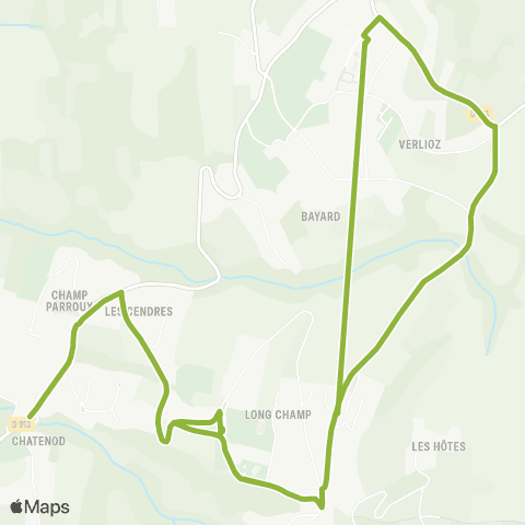 Ondéa - Lignes scolaires Clairefontaine - Ecole Pugny map