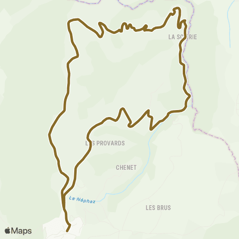 Ondéa - Lignes scolaires Les Granges Cessens - Cessens Ecole map