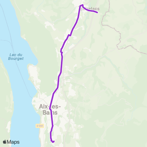 Ondéa - Lignes scolaires St-Girod Chef Lieu - Lycée Marlioz map
