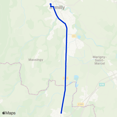 Ondéa - Lignes scolaires Pôle d'échanges Entrelacs - Parking de l'Albanais map