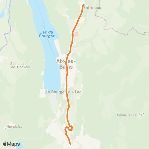 Ondéa - Lignes scolaires Place Montillet - Chambéry Gare Routière map