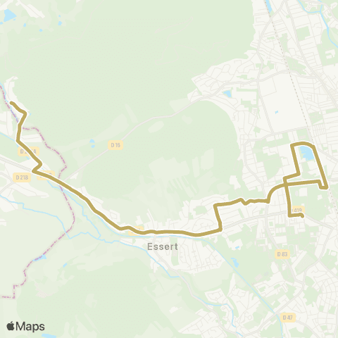 Optymo Essert - Cravanche map