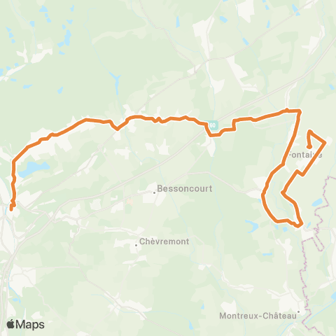 Optymo Fontaine - Belfort map