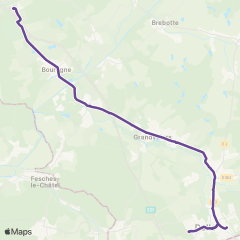 Optymo Delle - Gare TGV map