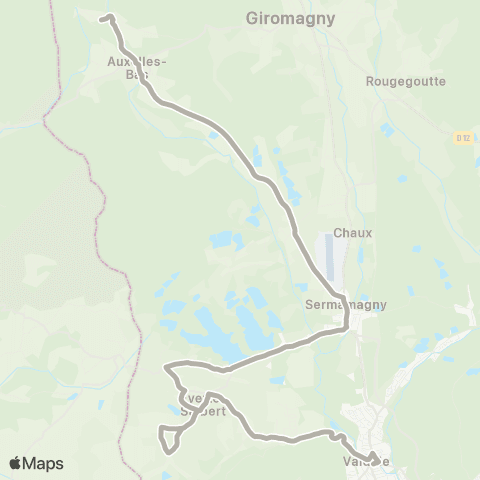 Optymo Auxelles-Haut - Valdoie map