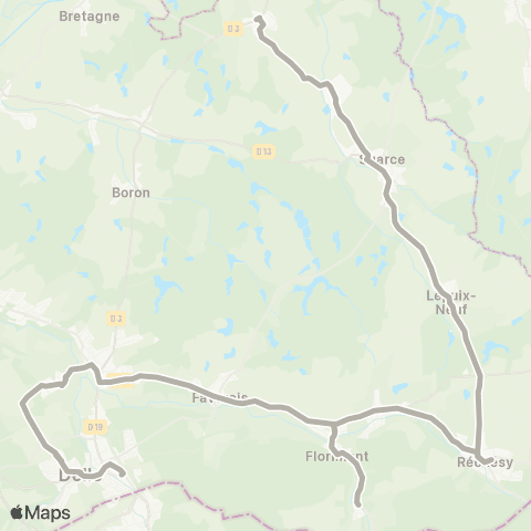 Optymo Chavannes-Les-Grands - Delle map