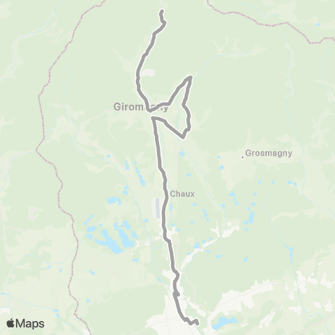 Optymo Scolaires Valdoie - Goscinny / Belfort - Courbet map