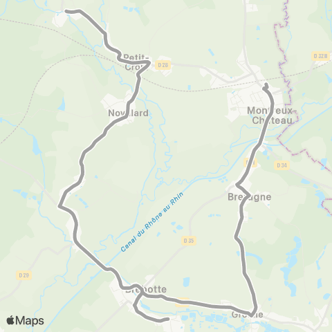 Optymo Scolaires Montreux Château - Camille Claudel map