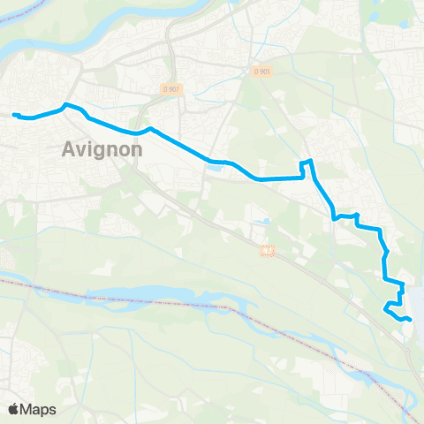 Orizo P+R Agroparc - Avignon Poste map