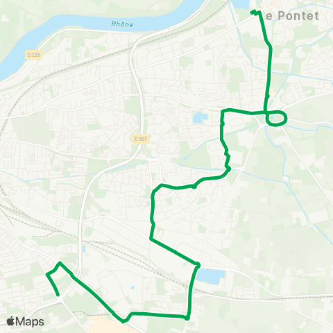 Orizo Le Pontet le Lac - Parrocel map
