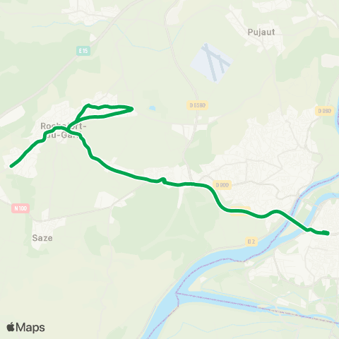 Orizo Chemin de la Plaine - Avignon Poste map