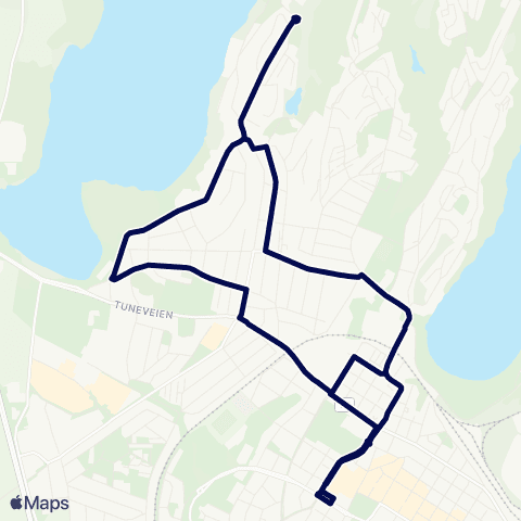 Østfold kollektivtrafikk Råkil - Bakkeli map