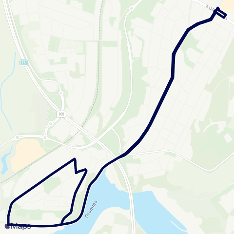 Østfold kollektivtrafikk Alvimhaugen map