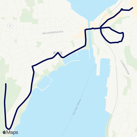 Østfold kollektivtrafikk Framnes map