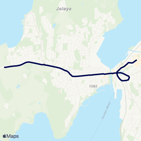 Østfold kollektivtrafikk Tronvik map